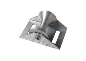 China Folded Frame Straight Line Cable Laying Roller Galvanised Finish Heavy Duty on sale