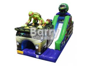 Buy cheap Exciting / Challenging Inflatable Obstacle Courses With Slide SGS Certification product