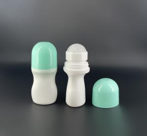Green Cap 50ml Roll On Bottles Volume Empty Plastic PP Material