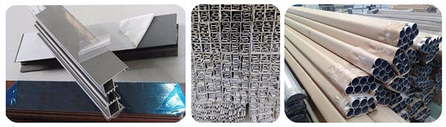 Champagne / Wood Color Window Frame Profile , Aluminium Window Profiles T5 State