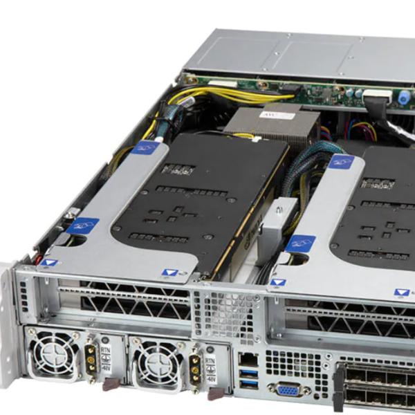 2xM.2 Supermicro Storage Server SYS-220HE-FTNRD Hyper SuperServer 6x NVMe/SATA/SAS