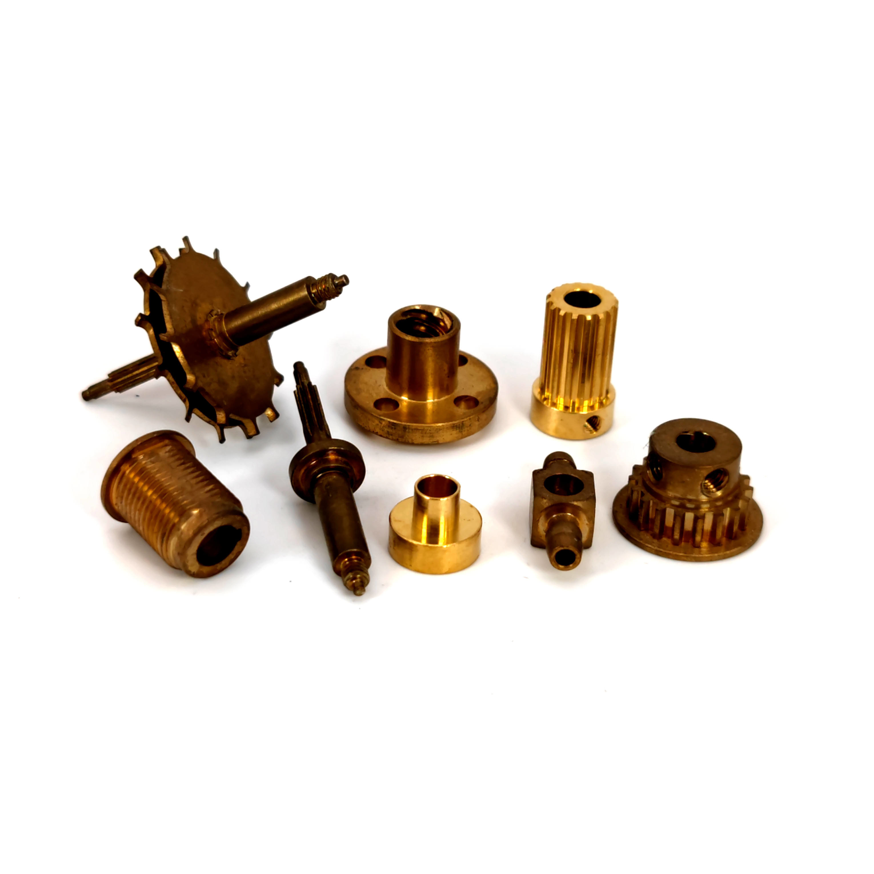 Precision Brass 5 Axis CNC Parts Electroplating Oxidation Surface