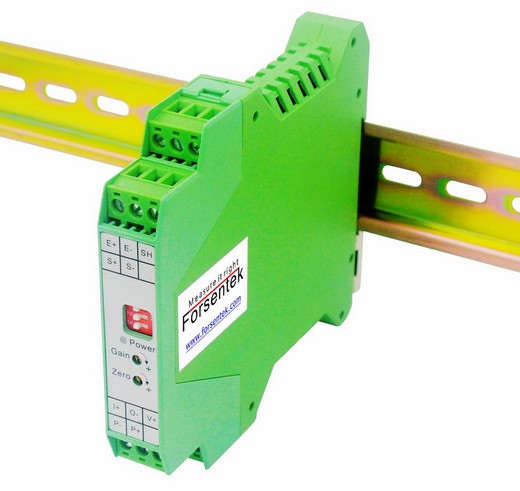 35mm DIN Rail Mount Load Cell Signal Amplifier -10-10V 4-20mA