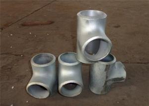 China Butt Welding Steel Pipe Fittings Tee A234 WPB SCH80 Tee Bevel End Design on sale