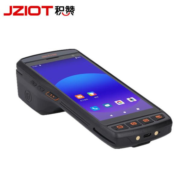 Quality 5.5 Inch Industrial PDA Android Mobile Handheld Scanner RFID Communication 4G Memory Capacity Thermal Printer for Barcode 4 Inch for sale