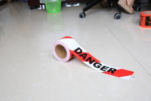 Customized Caution Sign Tape , Detectable Caution Barrier Warning Tape