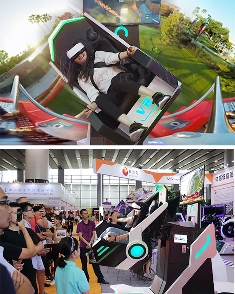 Coin Operated Theme Park 360 Flight Simulator Motion Platform VR Game Machine