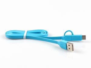 Buy cheap 2 In 1 Micro Type C USB Extension Cable 2.1A For Smartphone Length 1M OEM ODM product