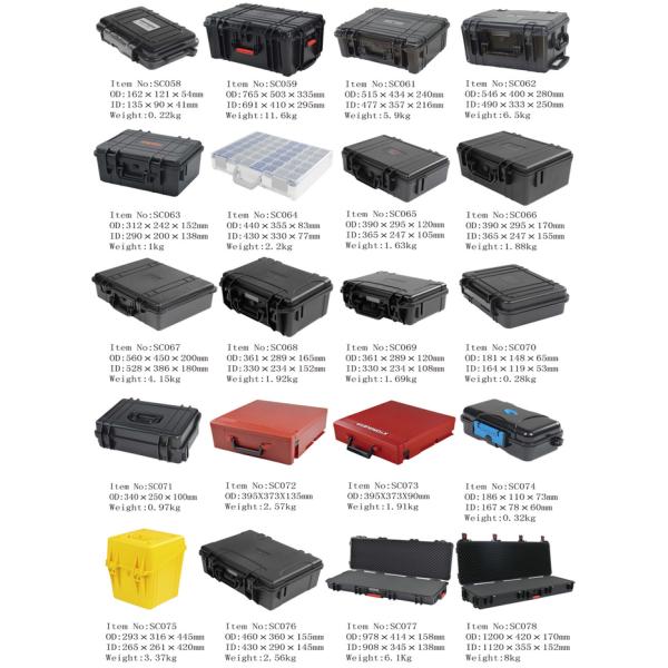 ABS Plastic Carry Portable Tool Box With Pre Cut Foam