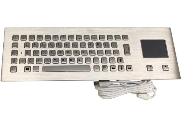Quality Stainless Steel Industrial Keyboard With Touchpad For Machines for sale
