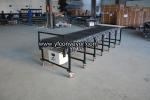 Flexible Expandable Motorized Rubber Coated Roller Conveyor,Loading Unloading