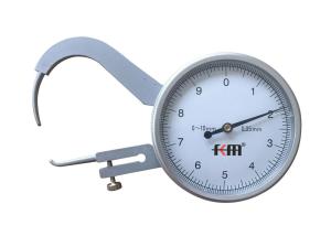 Buy cheap Durable 0-10mm Dial Caliper Gauges for Thickness Measurement with Convenient Adjustment product