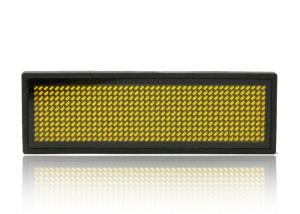 Buy cheap Rectangle Yellow LED Name Badge Reusable Small LED Display Screens product