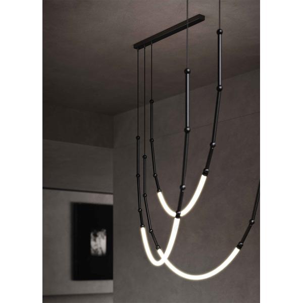 modern minimalistic line chandelier nordic designer creative lamps(wh-mi-450)