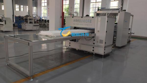 Quality Fully Automatic Glass Fiber Pleating Machine Pleated Paper Production Line 60Hz  for sale