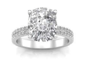 6×8MM 14K Solid Gold Jewellery 20pcs With Oval 1.5ct Diamond