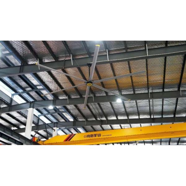 Aluminum Alloy 24ft Industrial Ceiling Fan 1.5KW For Ventilation Cooling