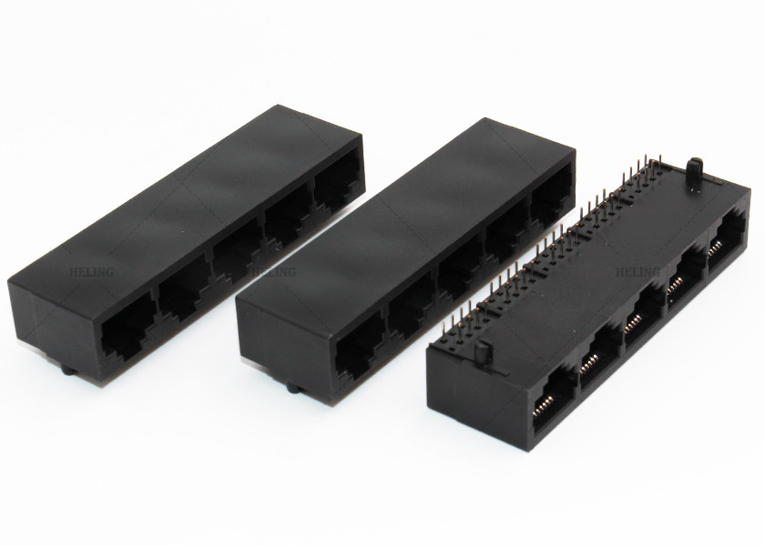 Multiple Port RJ45 Modular Connector MJ5608-B015-BRN1 RoHS ISO9001