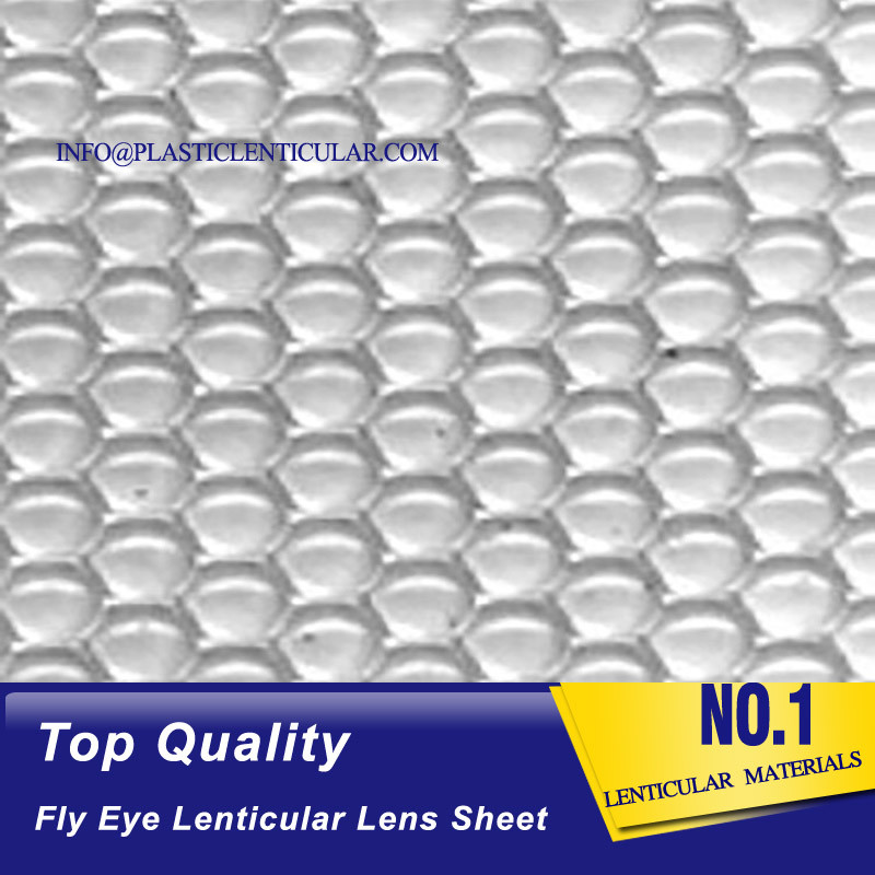 PLASTIC LENTICULAR fly eyes lenses array Lenticular sheet 3d fly eye lens pp film with effect for sale