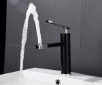 Black Minimalist Upwards Effluent 304SUS Face Basin Tap