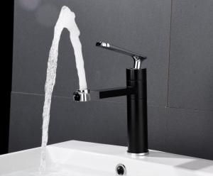 Buy cheap Black Minimalist Upwards Effluent 304SUS Face Basin Tap product