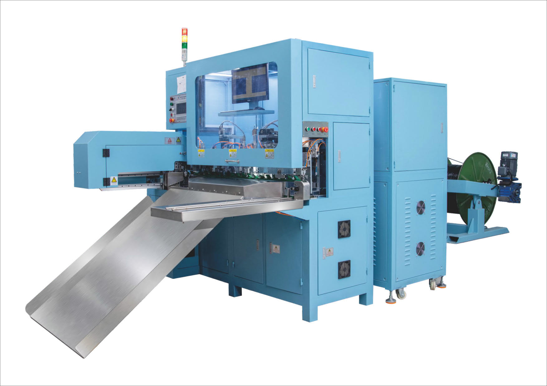 Down Angle Nema 5-15P Plug Making Crimping Machine Power Cord Production Line