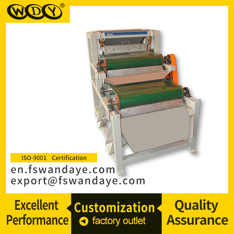 Dry Type Roller Permanent Magnetic Separator With Adjustable Splitter And Vibratory Feeder quartz sand plastic