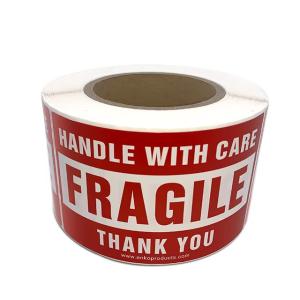 Buy cheap Shipping Package Fragile Warning Label Labels Self Adhesive Waterproof product