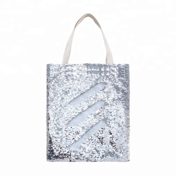 Customizable DIY Sublimation Blanks Magic Reversible Sequin Tote Bag 40*34cm