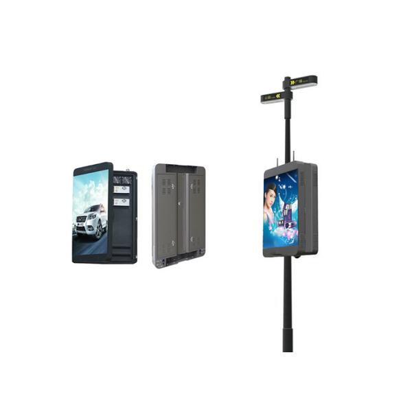 P6 Outdoor Waterproof Lamp Post LED Display screen IP65 192*192mm