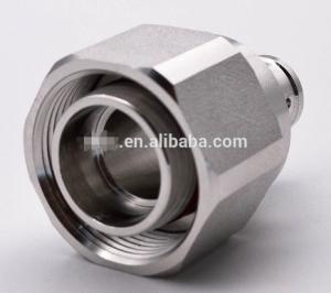 China RF connector Mini-DIN 4.3-10 male soldering type connector for 1/4 superflex cable all brass 50ohm on sale