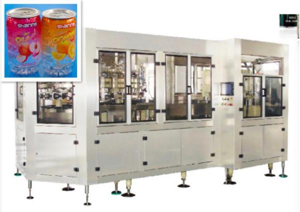 Quality PLC Control Automatic Canning Machine , Aluminum Can Filling Machine For CSD Water for sale