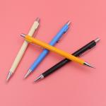 Multiple Colors Plastic Automatic Press Pencil With Eraser Top Custom Logo