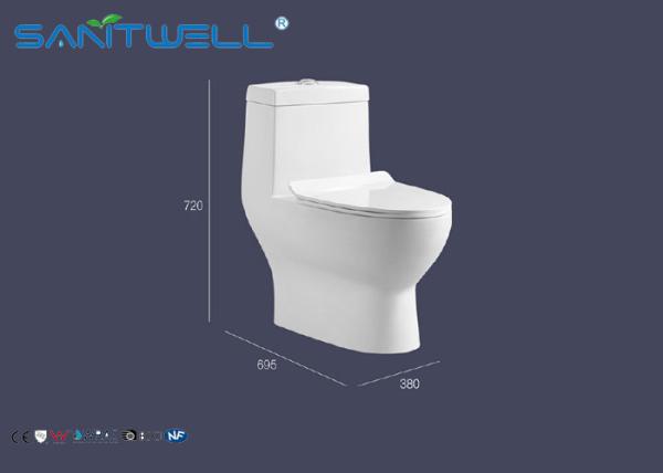 Quality Washdown type 1 piece round toilet  red sanitary quality craft wc for sale