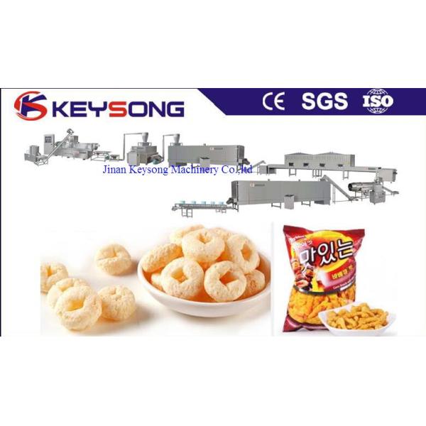 Corn Extruder Machine / Food Extrusion Equipment Auto - Temperature Controlling System
