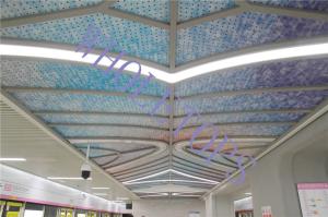 Fire Resistance 1.5MM-8.0MM Perforated Aluminum Ceiling Panels PVDF Coated