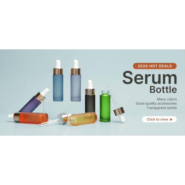 Liquid Serum Dropper Bottles Cosmetic Packing Hot Stamping