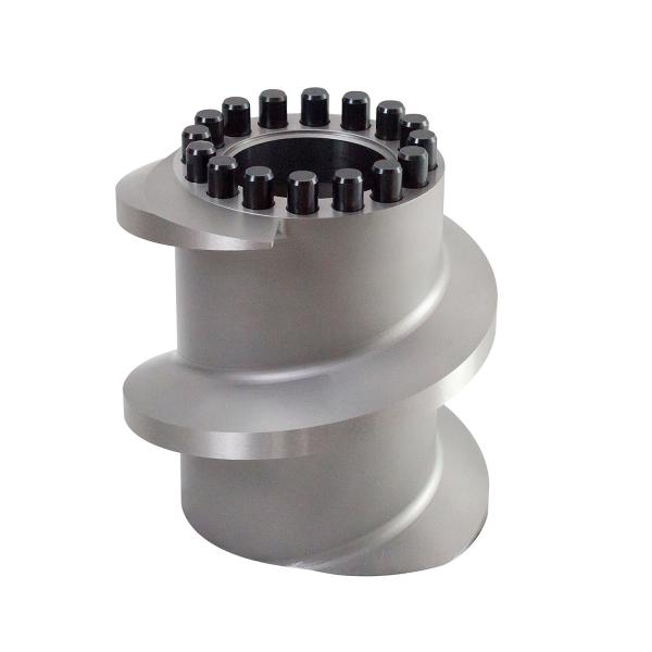 Quality Andritz EX1021 Screw Elements for Pet Food Puffing Machine Customized Size and Metal Color for sale