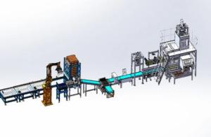 Automatic Robotic Packaging Palletizing Systems Touch Screen Operation Mode