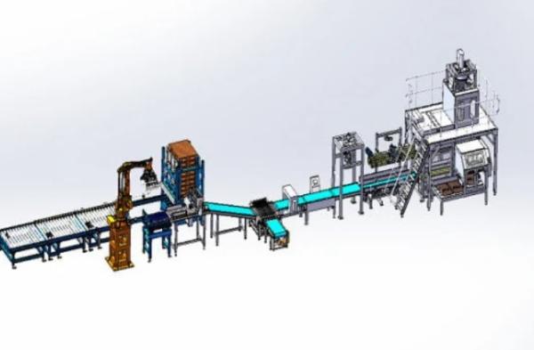 Quality Automatic Robotic Packaging Palletizing Systems Touch Screen Operation Mode for sale