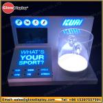 illuminated custom rotating acrylic headphone display stand earphone holder led