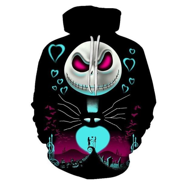 Quality Halloween Skull Jack 3D Printed Printed Oversize Hoodie Comfortable for sale
