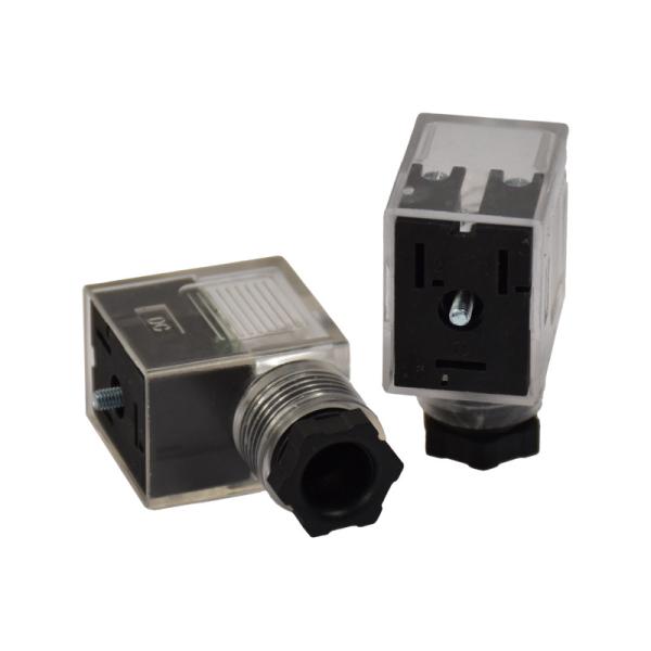 Quality 3 Pin Female Solenoid Valve Connector Form B IEC Standard for sale