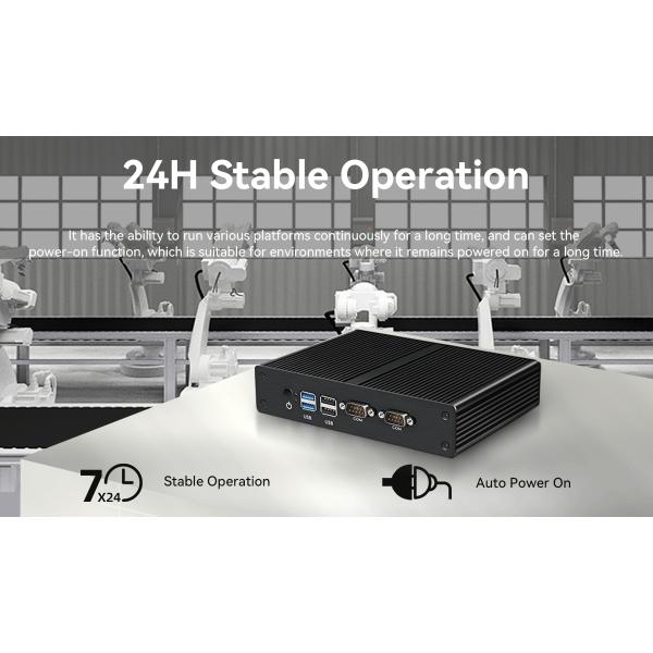 Intel Pentium Celeron Industrial Fanless Mini PC Supports ODM OEM Customization