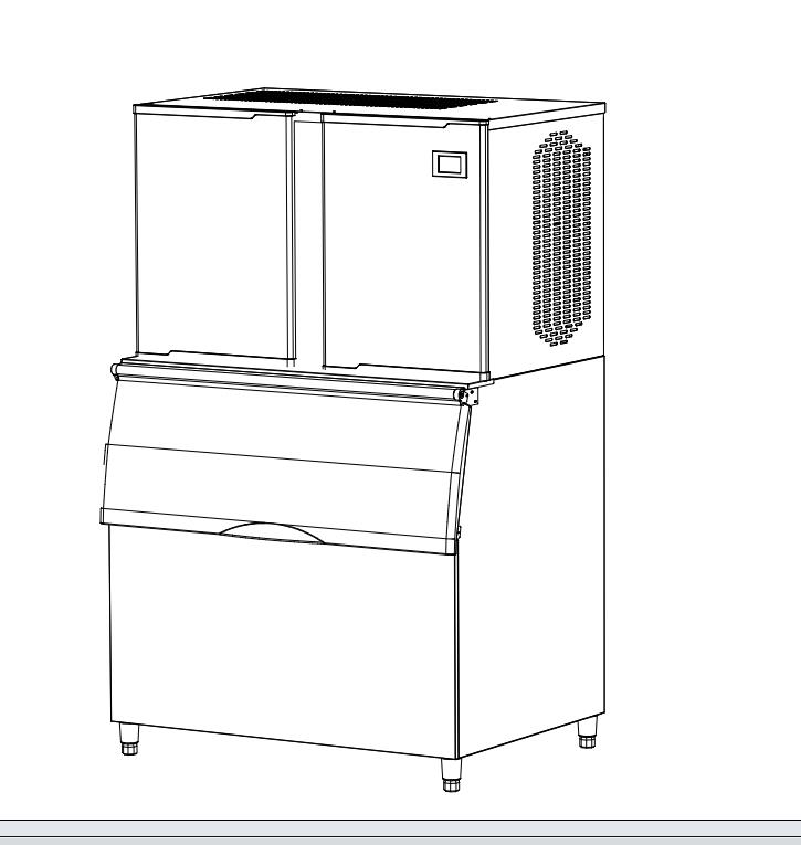 SS304 Ice Maker Machine , R134A Square Ice Cube Maker