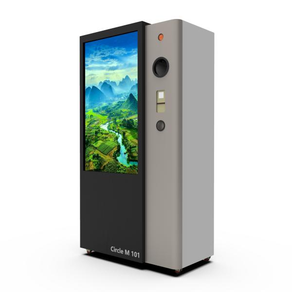 Commercial Supermarket Indoor Circle RVM 739 RVM Reverse Vending Machine