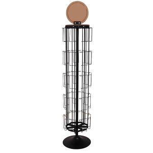 China L350mm H1600mm Spinning Display Rack , Rotating Card Display Stand With Mirror on sale