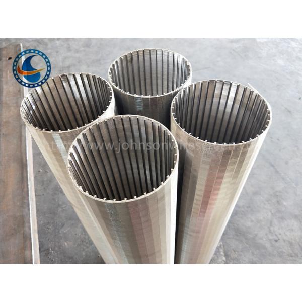 100 μm Rewind Industrial Wedge Wire Screen , From Inside To Outside Filter Type