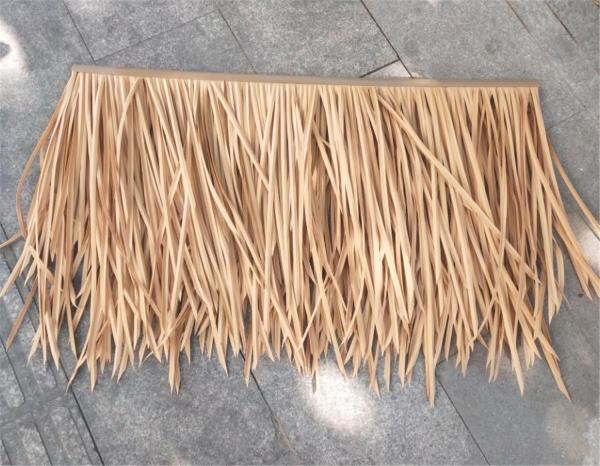 Quality Customized dry artificial thatch roofing leaf grass tile palm roof thatch roof synthetic for sale