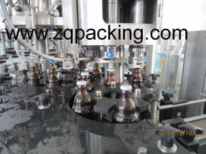 China Zhangjiagang Longway 8000b/h gas glass bottle Beer / liquor washing filling capping Line on sale